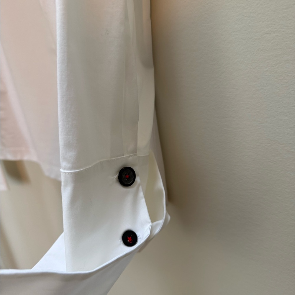 Crea Concept White Cotton Blouse - Picture 6 of 7